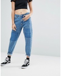 Uncivilised Shadow Patch Mom Jeans