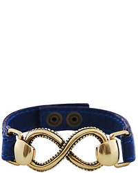 Artsmith By Barse Art Smith By Barse Infinity Blue Leather Bracelet