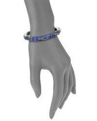 Alexis Bittar Crystal Encrusted Origami Inlay Hinge Bracelet