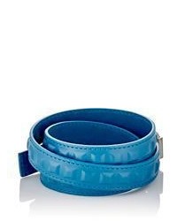Balenciaga Embossed Grid Triple Wrap Bracelet Blue