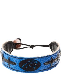 Gamewear Carolina Panthers Leather Football Bracelet