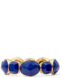 Liz Claiborne Gold Tone Blue Stretch Bracelet