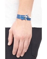 Miansai Half Anchor Cuff Wrap Bracelet Blue