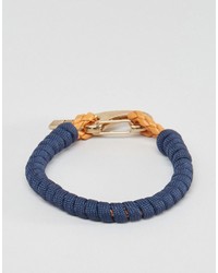 Icon Brand Rope Clasp Bracelet In Navy