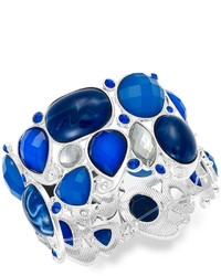 Style&co. Silver Tone Blue Stone Bracelet