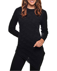 Peter Nygard Asymmetrical Cable Knit Sweater