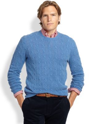 Polo Ralph Lauren Cable Knit Cashmere Sweater | Where to buy & how ...