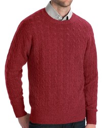 Johnstons of Elgin Cashmere Sweater Cable Knit