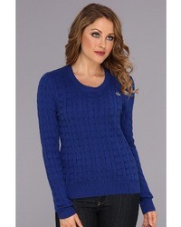 Lacoste Ls Cotton Cable Crewneck Sweater