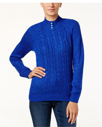 Karen Scott Petite Cable Knit Sweater Only At Macys