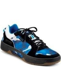 Blue Camouflage Athletic Shoes