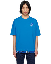 AAPE BY A BATHING APE Blue Camouflage T Shirt
