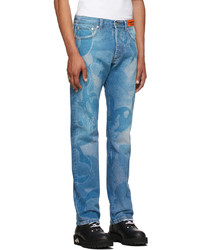 Heron Preston Blue Camou Jeans