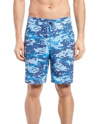Blue Camouflage Swim Shorts