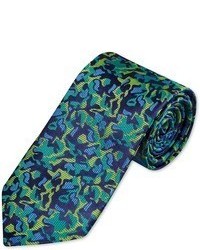 Charles Tyrwhitt Handmade Green Camouflage Tie