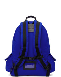 Juun.J Blue Canvas Side Pocket Backpack