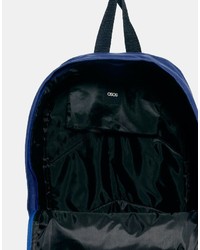 Asos Brand Backpack In Blue
