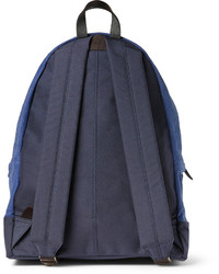 Porter Yoshida Co Leather Trimmed Canvas Backpack