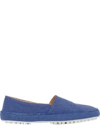 Maison Margiela Canvas Slip On Shoes Blue Size 8
