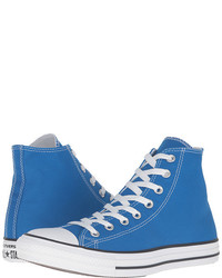 Blue Canvas High Top Sneakers