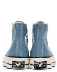 Converse Blue Recycled Canvas Chuck 70 Hi Sneakers