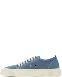AMI Alexandre Mattiussi Blue Low Top Sneakers
