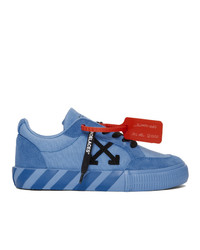 Off-White Blue Low Vulcanized Sneakers