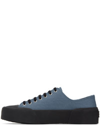 Jil Sander Blue Platform Sneakers