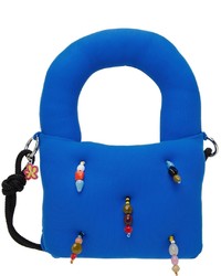 Marshall Columbia Blue Mini Plush Messenger Bag