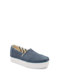 Toms Alpargata Boardwalk Platform Slip On