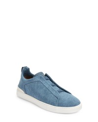 Zegna Triple Stitch Low Top Sneaker In At Nordstrom