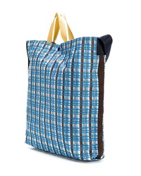 Marni Checked Design Tote Bag