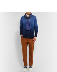 Burberry Prorsum Fine Knit Dgrad Silk Blend Cardigan
