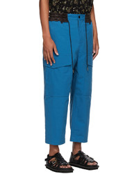 Sacai Blue Cropped Cargo Pants