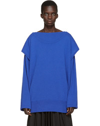 Loewe Blue Cashmere Layered Sweater