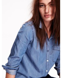 Old Navy Chambray Button Down Shirt For