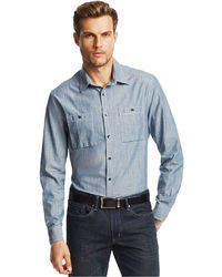 Kenneth Cole New York Two Pocket Chambray Shirt