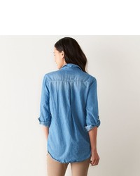 Petite Sonoma Goods For Lifetm Chambray Shirt