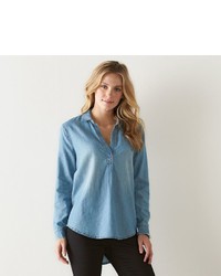 Sonoma Goods For Lifetm High Low Chambray Shirt