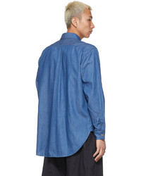 Engineered Garments Blue Cotton Denim Shirt