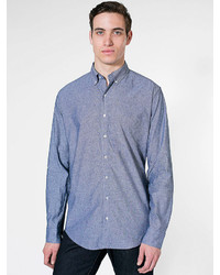 American Apparel Chambray Long Sleeve Button Down