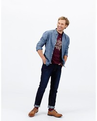 Joules Chambray Slim Fit Shirt