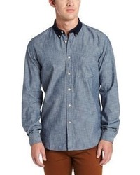 Façonnable Faconnable Tailored Denim Tailored Fit Chambray Button Down