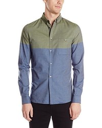 French Connection Coliseum Chambray Long Sleeve Button Down Shirt