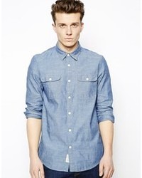 Jack Wills Albany Shirt In Chambray