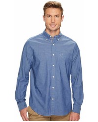 Nautica Long Sleeve Anchor Solid End On End T Shirt
