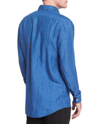 Ralph Lauren Long Sleeve Chambray Shirt Denim