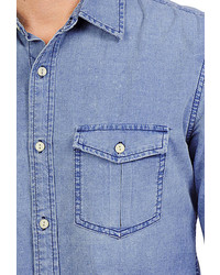AG Jeans Ls Chambray Surplus Shirt Vintage Blue