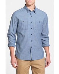 Brooks Brothers Red Fleece Collection Modern Fit Chambray Sport Shirt