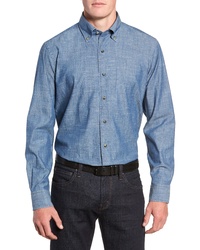 PETER MILLAR COLLECTION Regular Fit Chambray Sport Shirt